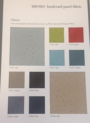 BOULEVARD-CHANCE SAMPLE CARD