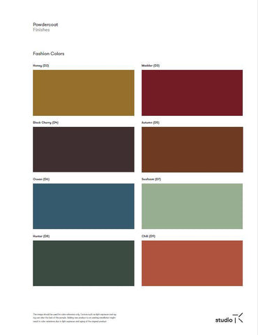 FASHION ( POWDERCOATED)  FINISH CARD STUDIO