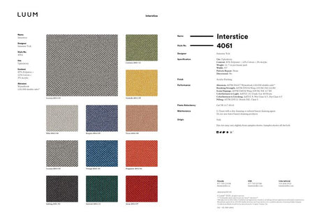 INTERSTICE SAMPLE CARD