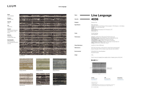 LINE LANGUAGE SAMPLE CARD