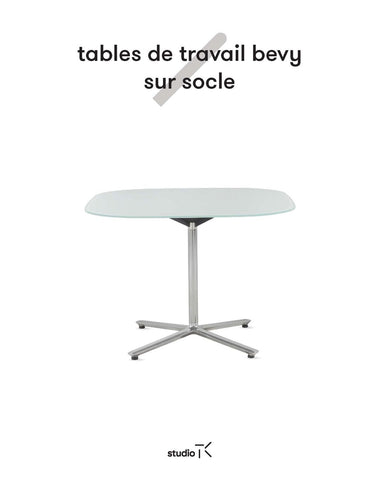 BEVY PEDESTAL WORK TABLES SELL SHEET  (FR)