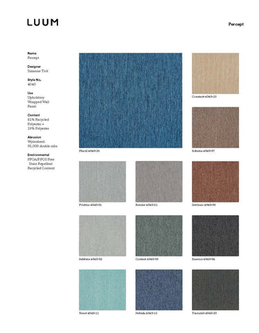 PERCEPT SAMPLE CARD