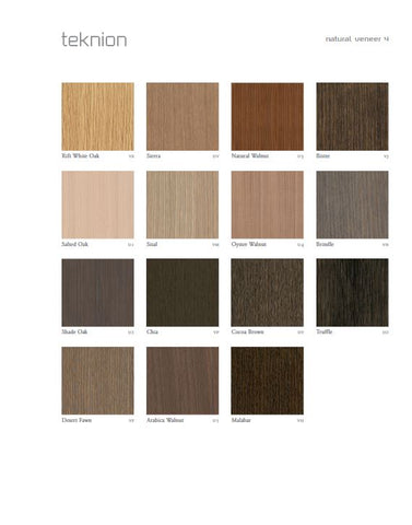 VENEER 4 FINISH CARD