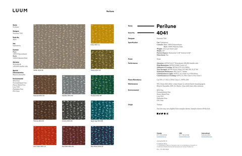 PERILUNE SAMPLE CARD