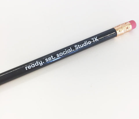 STUDIO TK BRANDED PENCIL, BLACK