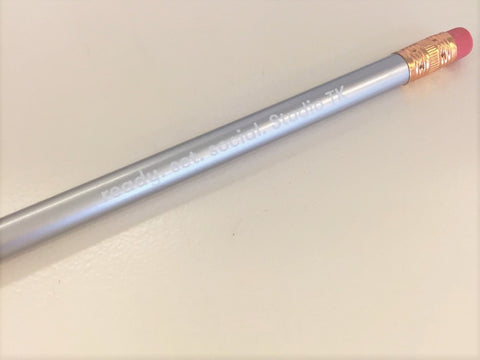 STUDIO TK BRANDED PENCIL, SILVER