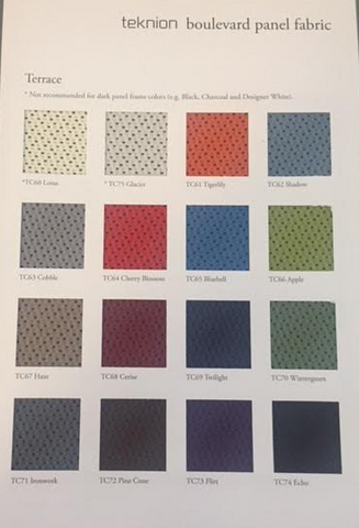 BOULEVARD-TERRACE SAMPLE CARD