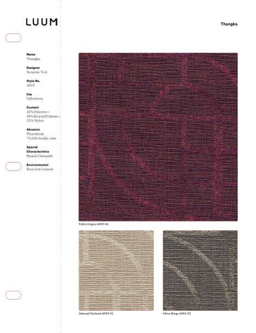 THANGKA SAMPLE CARD