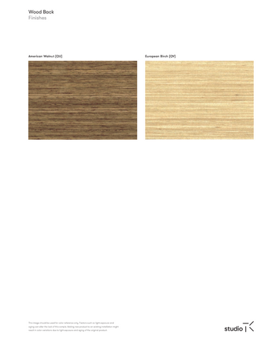 WOOD BACK-STUDIO TK FINISH CARD