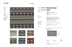BEADED STRIPE SAMPLE CARD