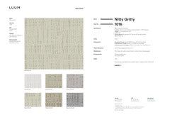 NITTY GRITTY SAMPLE CARD