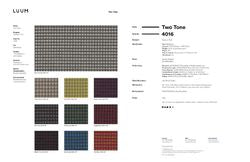 TWO TONE SAMPLE CARD
