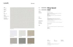 WARP SPEED SAMPLE CARD