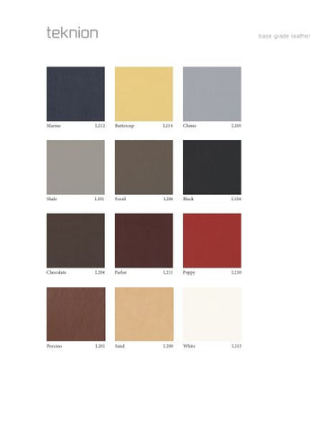 LEATHER SAMPLE CARD